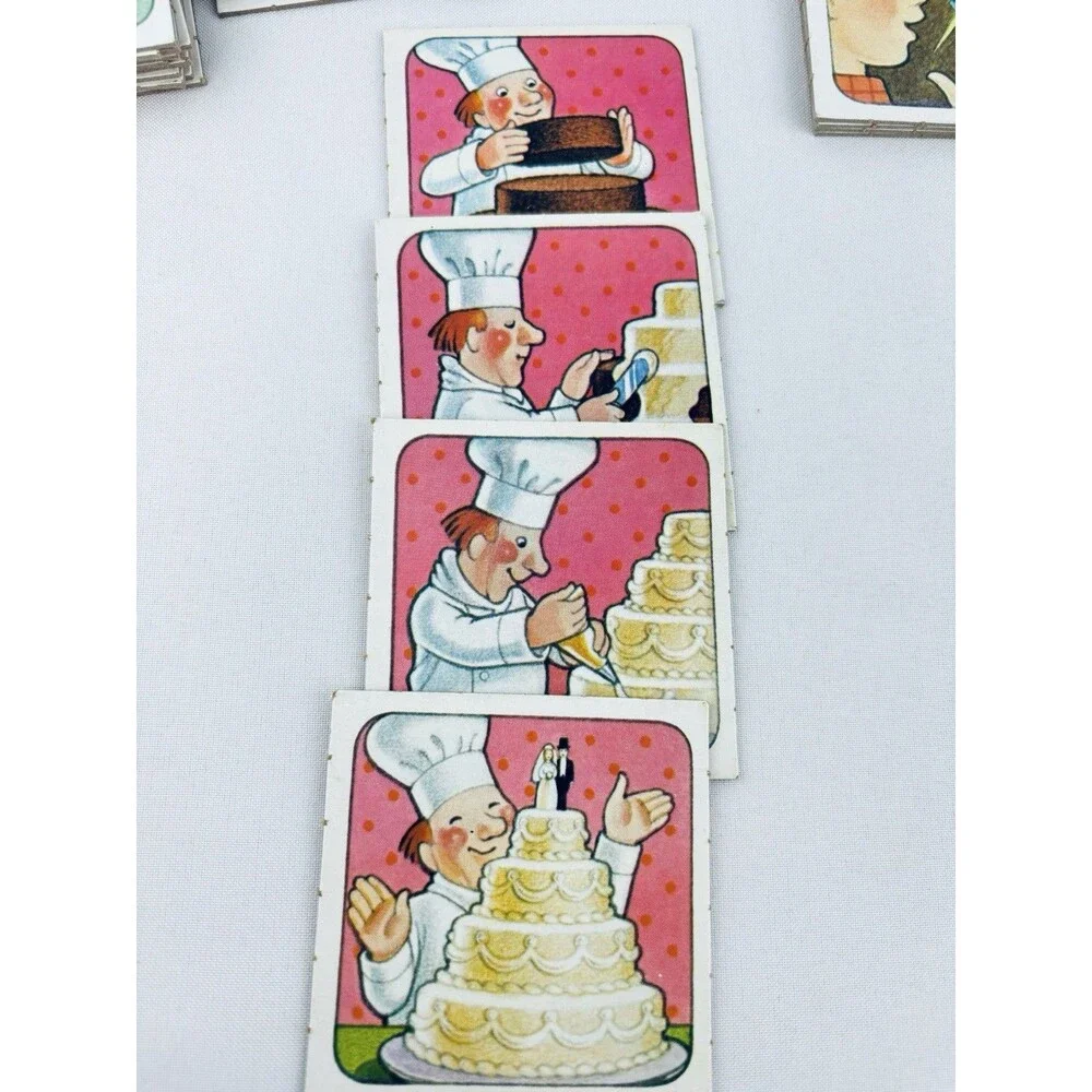 Vintage 1983 Step by Step MEMORY Game Bradley Replacement Cards - 7‎ Sets